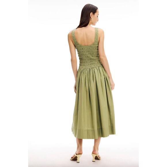 PISTOLA Alessia Green Midi Dress Sz M - Picture 3 of 7